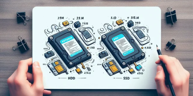 TeknoLova.com - Illustrasi HDD dan SSD